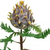 Dekoratyvinis artišokų violetinis dirbtinis augalas rudens puošmena Ø7,5cm H42cm
