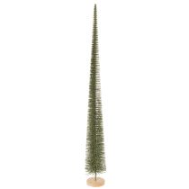 daiktų Dirbtinė Kalėdų eglutė su mediniu pagrindu kalėdinėms dekoracijoms, 80 cm