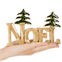 daiktų Kalėdinė dekoracija Noel stovas su dviem eglėmis 18 cm
