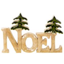 daiktų Kalėdinė dekoracija Noel stovas su dviem eglėmis 18 cm