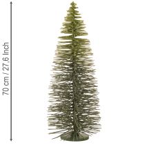 daiktų Dirbtinė žalia Kalėdų eglutė žiemos dekoracijai, 70 cm
