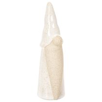 daiktų Dekoratyvinė nykštuko figūrėlė, šviesios keramikos, skandinaviško stiliaus, 18 cm, 3 dalys