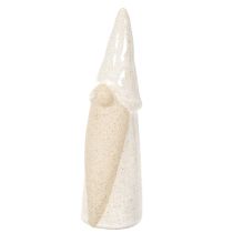 daiktų Dekoratyvinė nykštuko figūrėlė, šviesios keramikos, skandinaviško stiliaus, 18 cm, 3 dalys