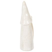 daiktų Dekoratyvinė nykštuko figūrėlė, šviesios keramikos, skandinaviško stiliaus, 18 cm, 3 dalys