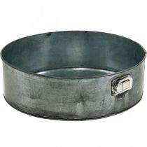 daiktų Sodinamoji, dekoratyvinė kepimo skarda, spyruoklinė forma sodinimui, metalinė apdaila Ø24cm H7,5cm