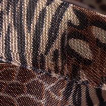 daiktų Dekoratyvinė juostelė, gyvūnų raštas, leopardo raštas, dovanų juostelė, 25 mm pločio, 20 m ilgio