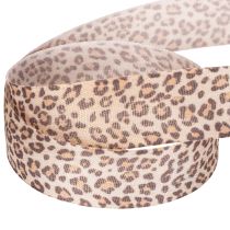 daiktų Dovanų juostelė su gyvūnų raštu ir leopardu, 25 mm pločio, 18 m ilgio