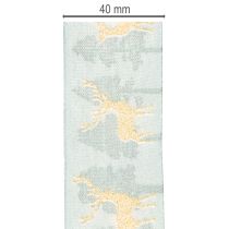 daiktų Dovanų juostelė su elniais ir kalėdinėmis eglutėmis, 40 mm x 18 m