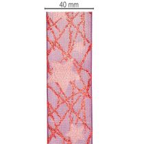 daiktų Blizganti žvaigždėto rašto dekoratyvinė juostelė kalėdinėms dekoracijoms, 40 mm x 15 m