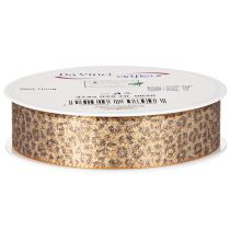 daiktų Leopardo rašto dovanų juostelė kūrybingam dekoravimui ir floristikai, 25 mm x 20 m