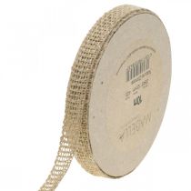 daiktų Dekoratyvinė džiuto juostelė natūrali 12 mm kaimiška dekoratyvinė džiuto juostelė 10 m