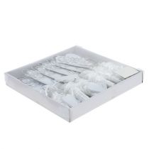 daiktų Suoliuko kabykla su vamzdeliu ir širdele 18cm 6vnt