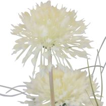 daiktų Dirbtinės gėlės rutulinė gėlė aliuminis dekoratyvinis svogūnas dirbtinis baltas 90cm