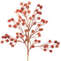 daiktų Dirbtinė uogų šakelė, tikroviška rudens dekoracija, 68 cm