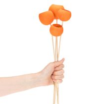 daiktų Bell Cup mišinys ant pagaliuko, oranžinis, 15 vnt.