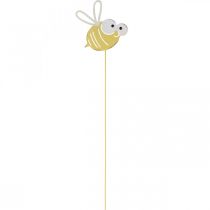 daiktų Bitė kaip kamštis, spyruoklė, sodo puošmena, metalinė bitė geltona, balta L54cm 3vnt
