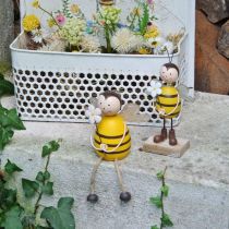 Deco bee kaip krašto sėdynė vasaros apdaila metalas H13cm