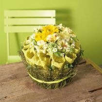 daiktų Dubeninių gėlių kompozicija šlapias gėlių putas H6cm Ø14cm 4 vnt