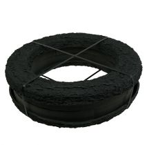 daiktų Gėlių putplasčio žiedas juodas Ø44cm H6cm 2 vnt