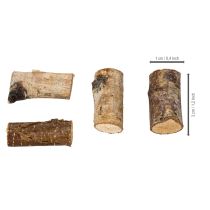 daiktų Dekoratyviniai beržo medžio gabalėliai su žieve rankdarbiams, 3 cm, 300 g