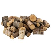 daiktų Dekoratyviniai beržo medžio gabalėliai su žieve rankdarbiams, 3 cm, 300 g