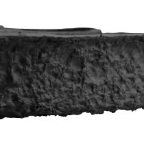 daiktų „Oasis Black Biolit“ širdelės formos sodinimo dubuo, 50 cm, juodas