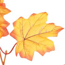 daiktų Lapų girlianda rudens girlianda oranžinė geltona 168cm 2vnt