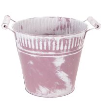 daiktų Skardinis kibirėlis, violetinės ir baltos spalvos, Ø19cm, aukštis17cm, 1 vnt.