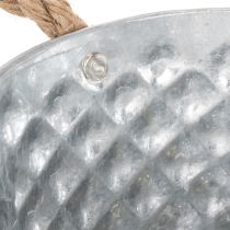 daiktų Lakštinio metalo dubuo su virvinėmis rankenomis Ø18cm A10cm