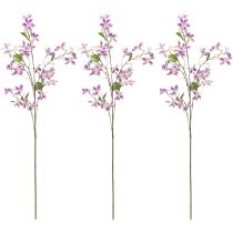 daiktų Dirbtinė Clematis šakelė, ilgaamžė stalo dekoracija, 110 cm, 3 dalys