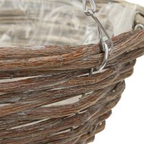 daiktų Pakabinamas gėlių dubuo Mediena Natūrali pilka Ø30cm 2vnt