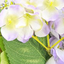 daiktų Dirbtinis gėlių vainikas su vynmedžių vainiku spalvotas H13cm Ø55cm