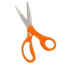 daiktų Gėlių žirklės su dantukais iš nerūdijančio plieno oranžinės spalvos 20cm