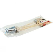 daiktų Gėlių kamščių valtis burlaivio apdaila medžio spalvos 5,5x8cm 12 vnt