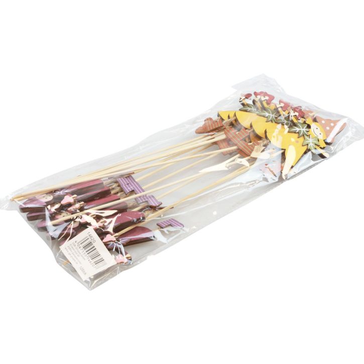 daiktų Gėlių kamštis rudens puošmena medis geltona violetinė 8×6cm 12vnt