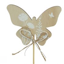 daiktų Gėlių kamštis medinės drugelio dekoratyvinės gėlės 9cm 12vnt