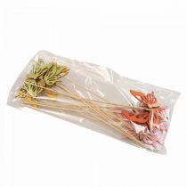 daiktų Gėlių kamštis drugelis deko medienos spalvos 8,5cm 12vnt