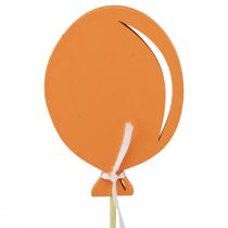 daiktų Gėlių kamštelių puokštės puošmena torto viršus balionas oranžinis 28cm 8 vnt