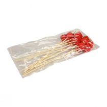 daiktų Gėlių kamštis Kalėdinės pakuotės puošmena raudona 2,5cm 15 vnt