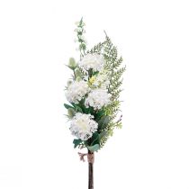 Dirbtinių gėlių puokštė Sniego gniūžtės arkliukas Dirbtinis papartis 65cm