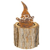 daiktų Vazonas-medžio žievės formos nykštukas-rūdys, aukštis 24 cm