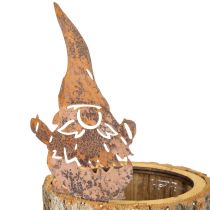 daiktų Vazonas-medžio žievės formos nykštukas-rūdys, aukštis 24 cm