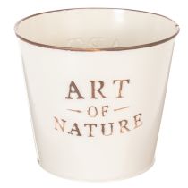 daiktų Cinko vazonas „Art of Nature Cream“ Ø17,5 cm, aukštis 15 cm