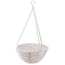 daiktų Vazonas pakabinamas šiaudelis natūralus baltas Ø28cm H15cm 2vnt