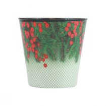 Gėlių vazonas Kalėdų vazono kibiras Ilex Ø11cm H10,5cm