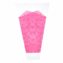 Gėlių maišelis rožinis L40cm B12-30cm 50p