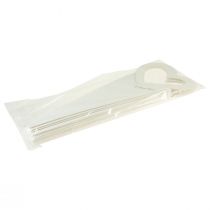 daiktų Gėlių maišelis rožės dovanų pakuotė balta 46cm 12 vnt