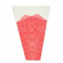 daiktų Gėlių maišelis džiuto raudonas L36cm P25cm - 12cm 50 vnt