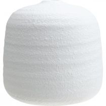 daiktų Gėlių vaza, keraminė vaza, dekoratyvinė vaza balta Ø19cm H18cm