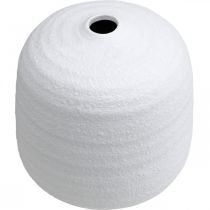 daiktų Gėlių vaza, keraminė vaza, dekoratyvinė vaza balta Ø19cm H18cm